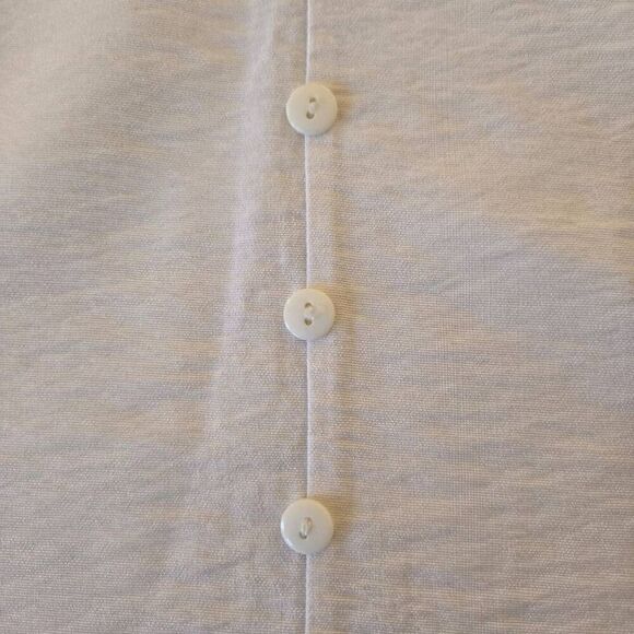 Clara Sun Woo Womens High-Low Hem Short Sleeve Pullover Tunic Top White Small - Picture 9 of 10